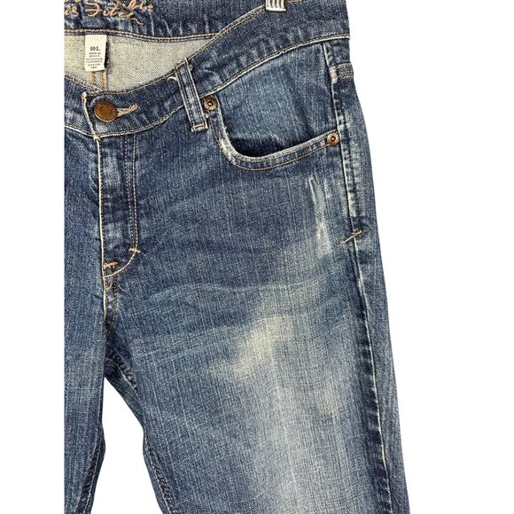 Abercrombie & Fitch Womens Erin Jeans 10 Long Straight Leg Low Rise Y2K Vintage - Picture 12 of 13